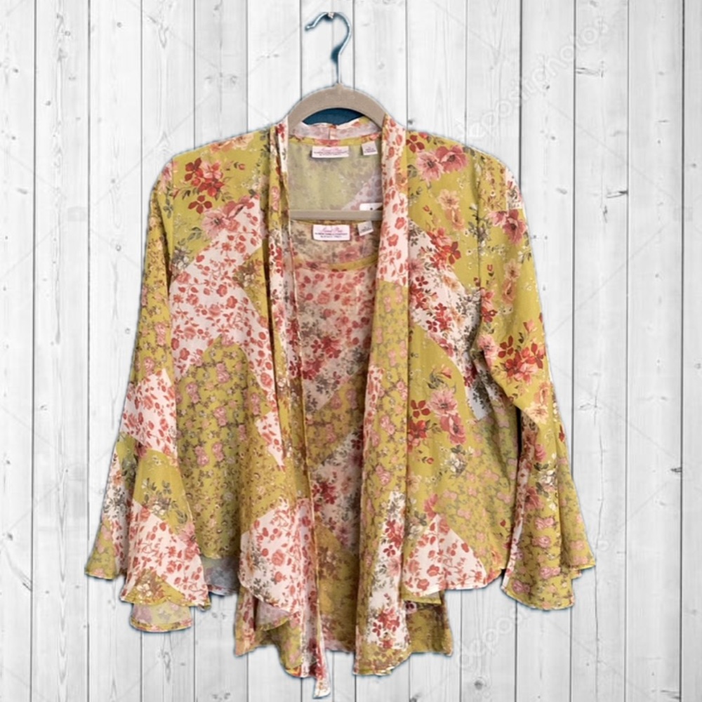 Sweet Pea NY & Company - 2 Piece Set Tank & Cardigan